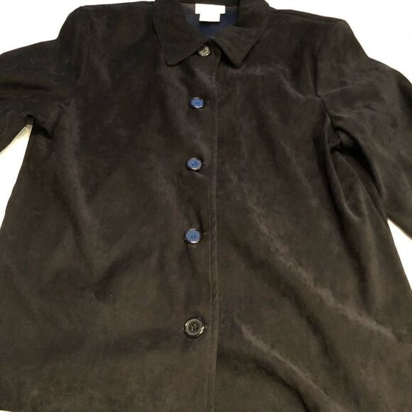 Jaclyn Smith Classic Blouse Black Large - Picture 4 of 4